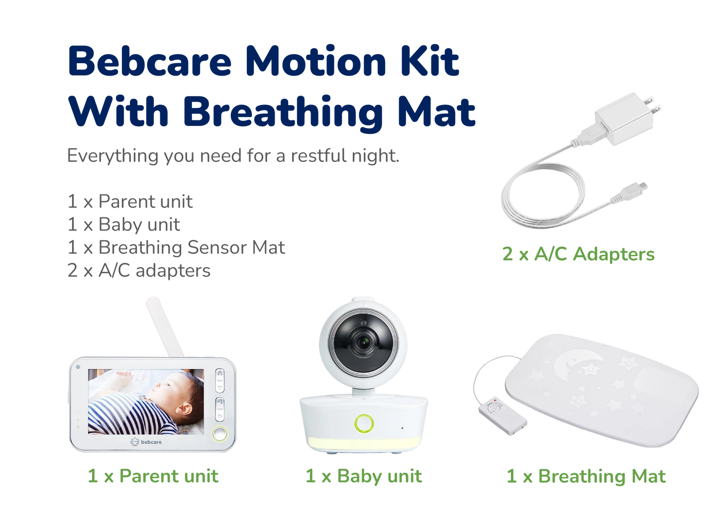Bebcare Motion Video Baby Monitor with Expandable Dual Camera Support