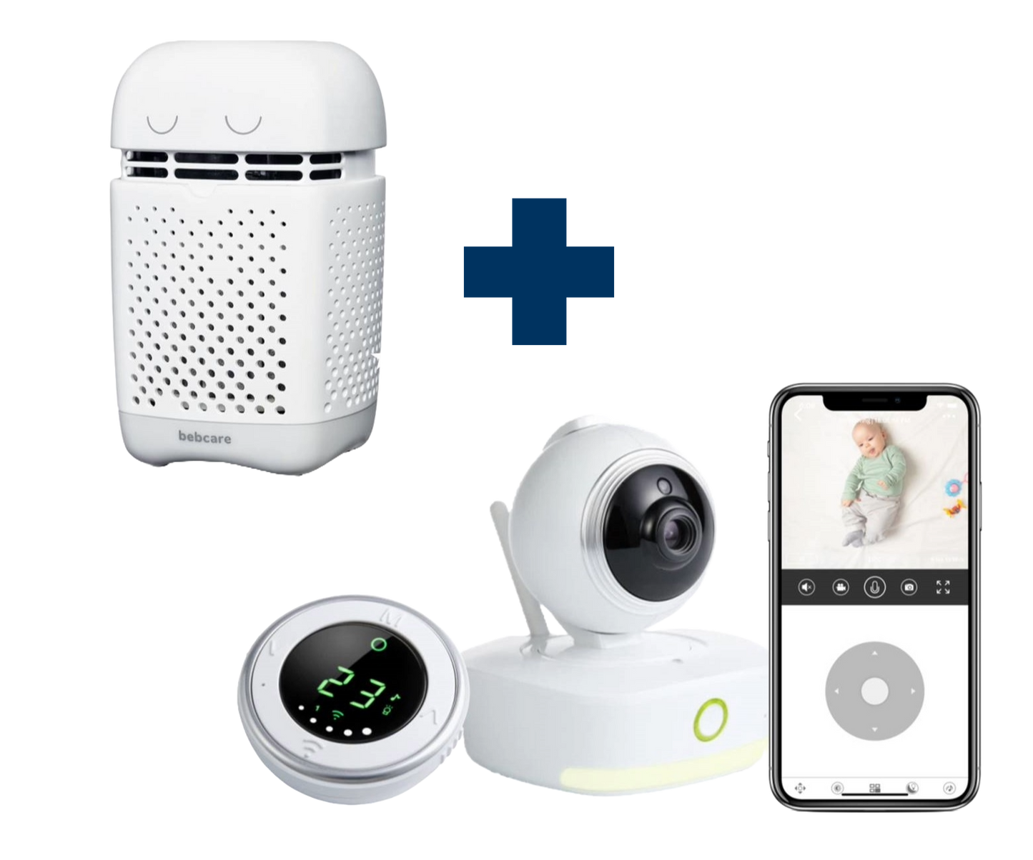 Bebcare Baby Safety Smart Monitor & Air Purifier Nursery Protection Gift Set