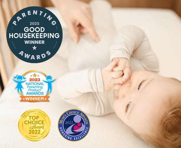 Organic Breathable Dual Firmness Baby Crib Mattress with Washable Waterproof Cover