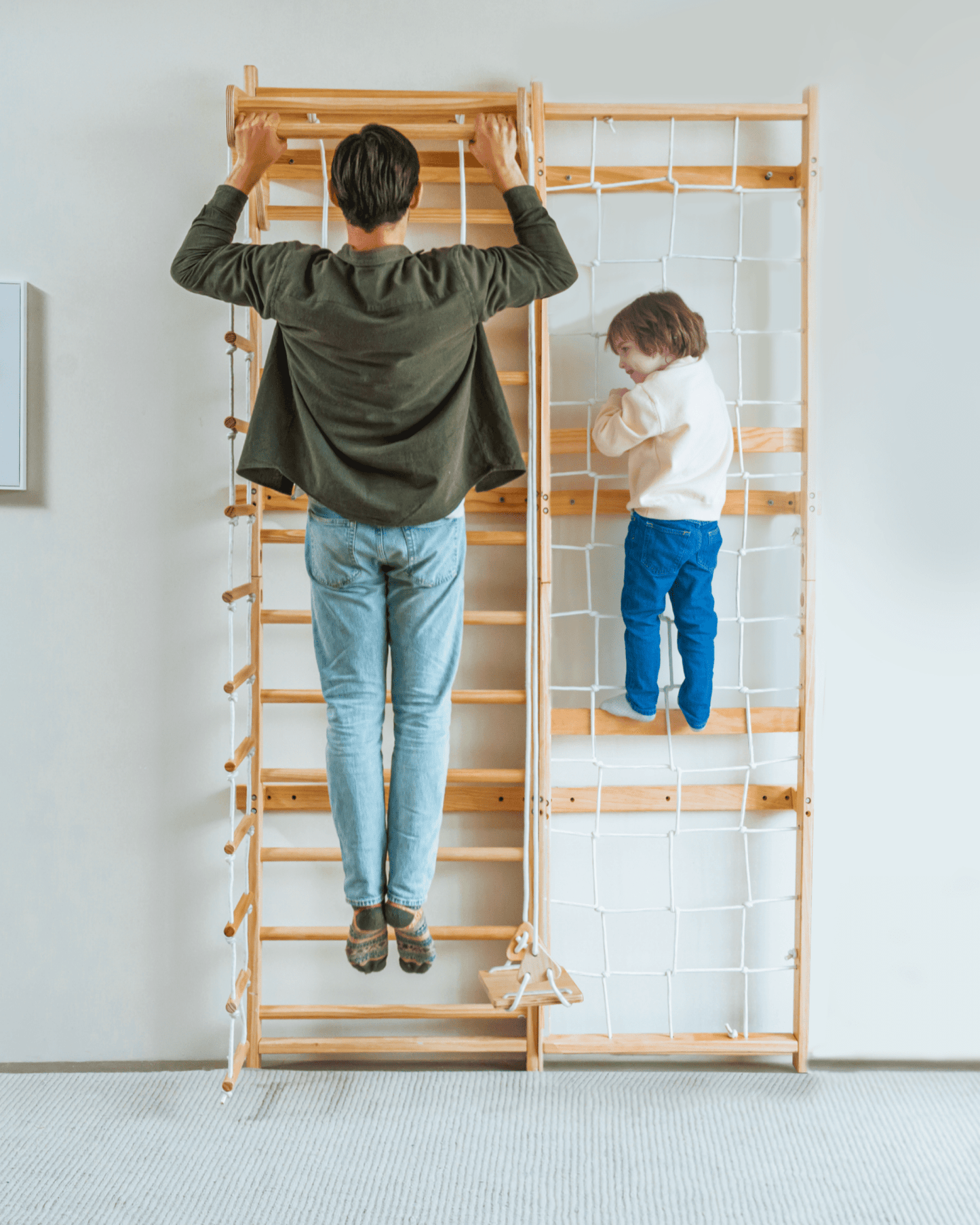 Neem | Swedish Ladder & Rope Wall - 95" Height