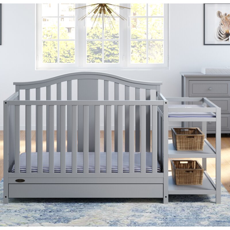 4-in-1 Convertible Crib Changer with Storage