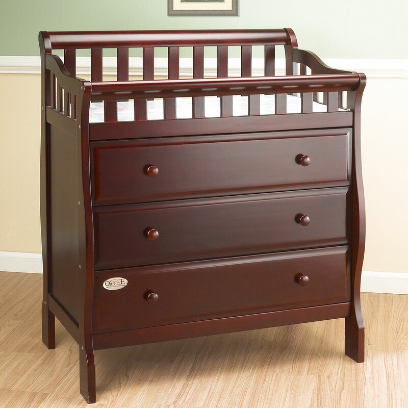 Orbelle Trading Changing Table Dresser with Pad