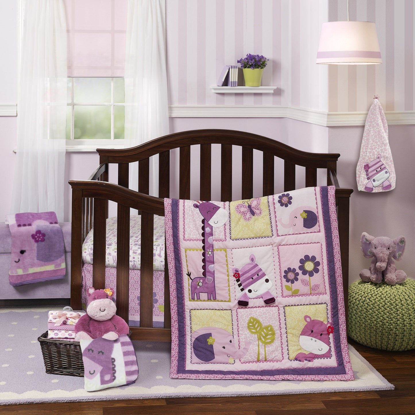 Jungle 3-Piece Crib Bedding Set for Standard Baby Cribs