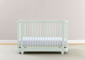 Nest 4 In 1 Convertible Baby Crib with Rounded Design and Adjustable Mattress Height