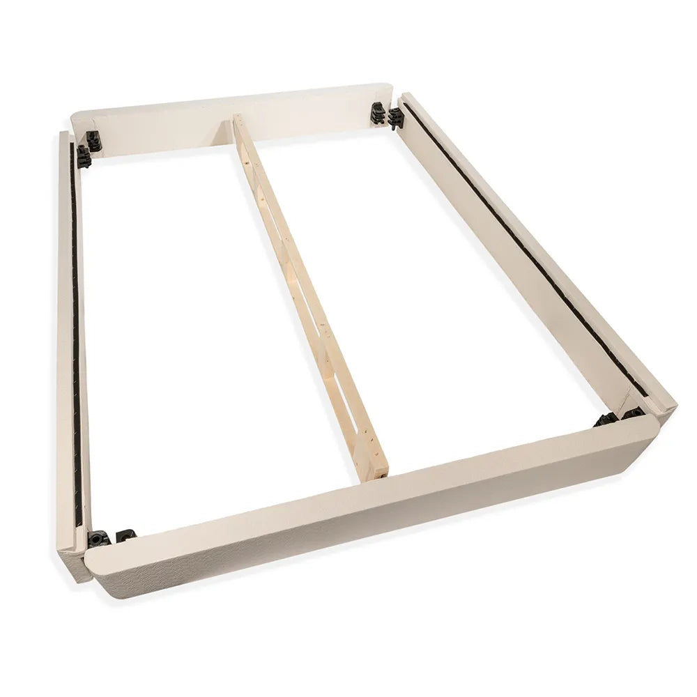 Premium Organic Bed Foundation for Toddlers and Kids with Solid Wood Support