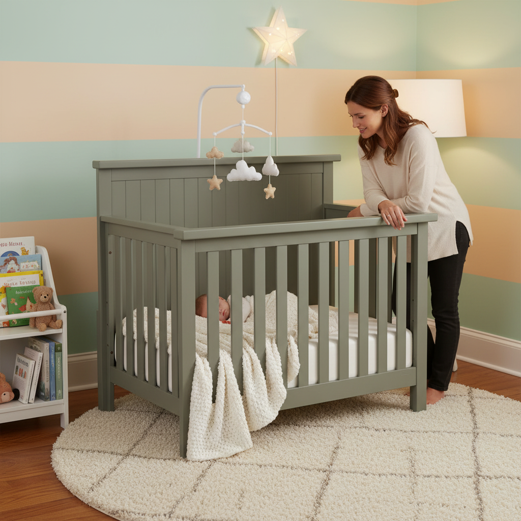 Soho Baby Everlee 4-in-1 Convertible Crib with GREENGUARD Gold Certification