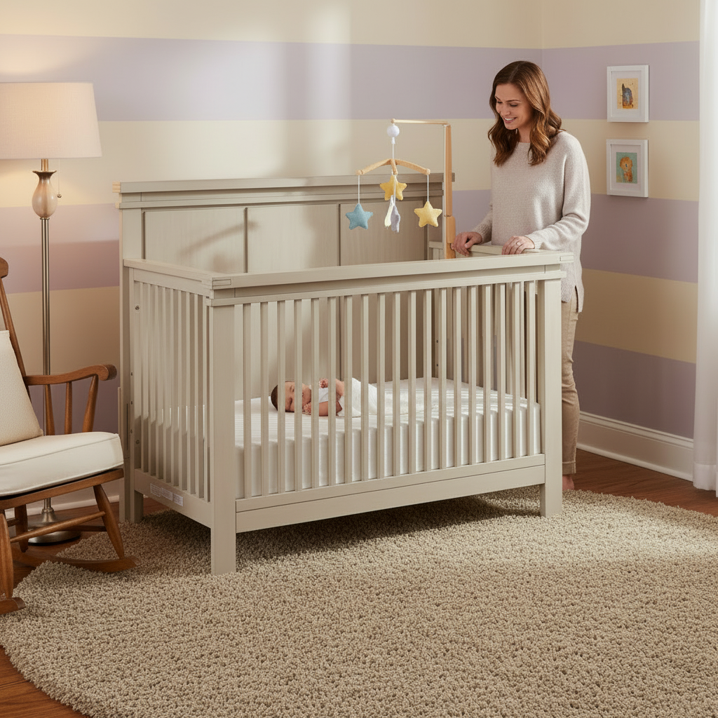 Soho Baby Mystic 4-in-1 Convertible Crib with GREENGUARD Gold Certification