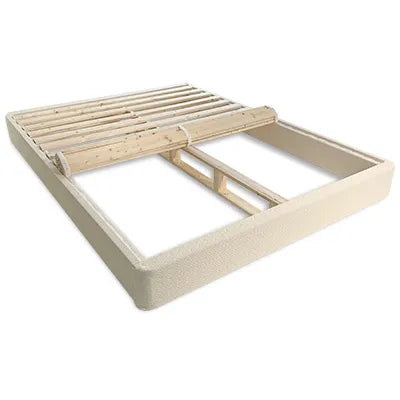 Premium Organic Bed Foundation for Toddlers and Kids with Solid Wood Support