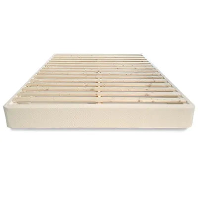 Premium Organic Bed Foundation for Toddlers and Kids with Solid Wood Support
