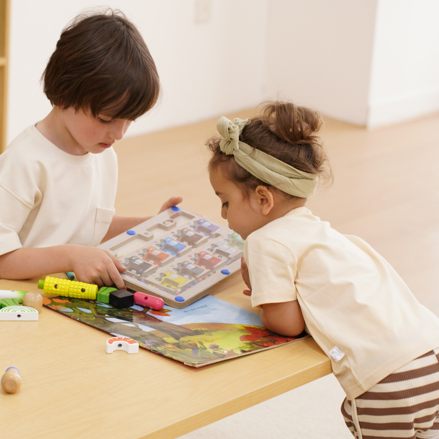 Rectangular Adjustable Kids Classroom Table – 17" to 25" Height | Durable Activity Table for School & Home