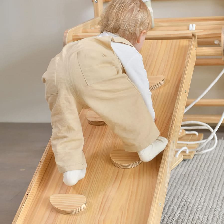Neem | Swedish Ladder & Rope Wall - 95" Height