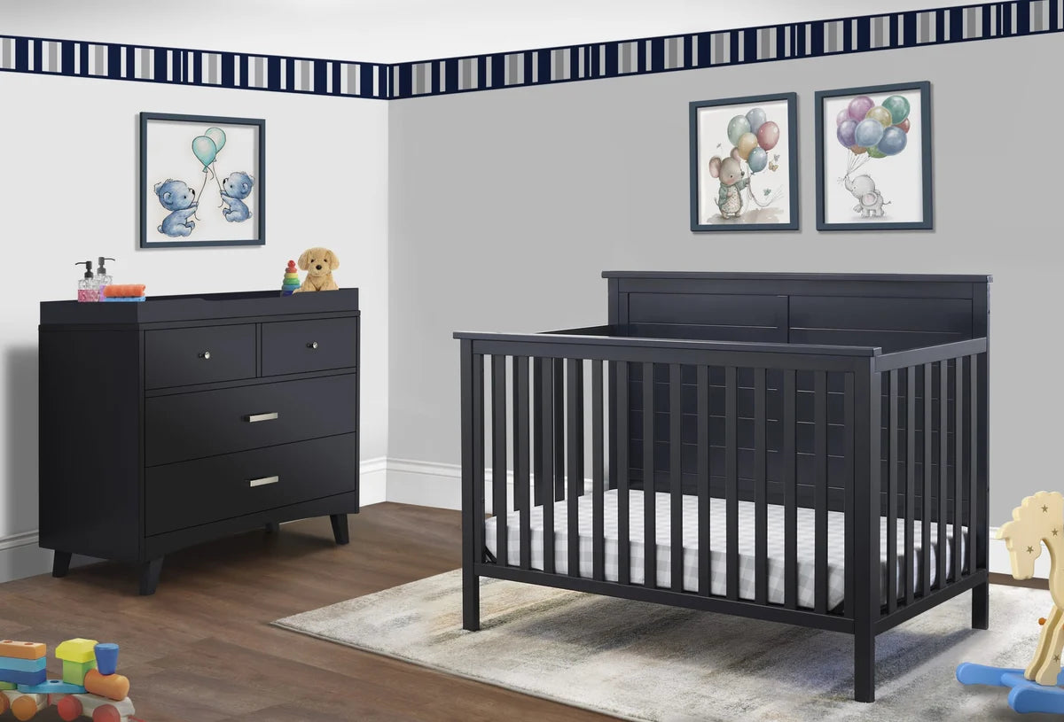 Sorelle Ashley Rustic 4-in-1 Convertible Baby Crib