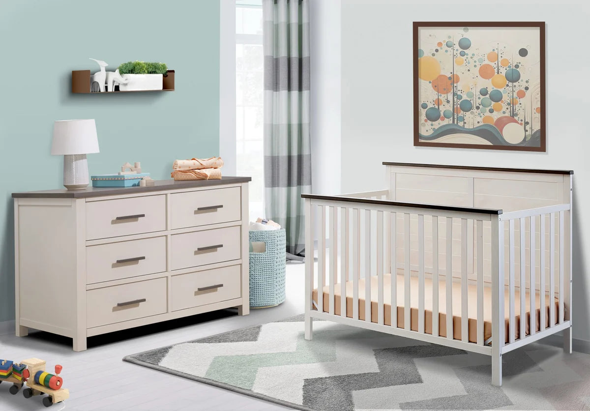 Sorelle Ashley Rustic 4-in-1 Convertible Baby Crib