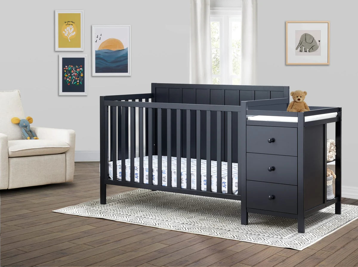 Sorelle Essex 4-in-1 Convertible Crib with Changing Station