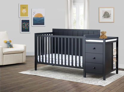 Sorelle Essex 4-in-1 Convertible Crib with Changing Station