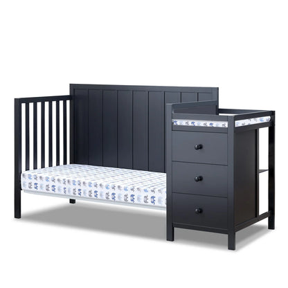 Sorelle Essex 4-in-1 Convertible Crib with Changing Station