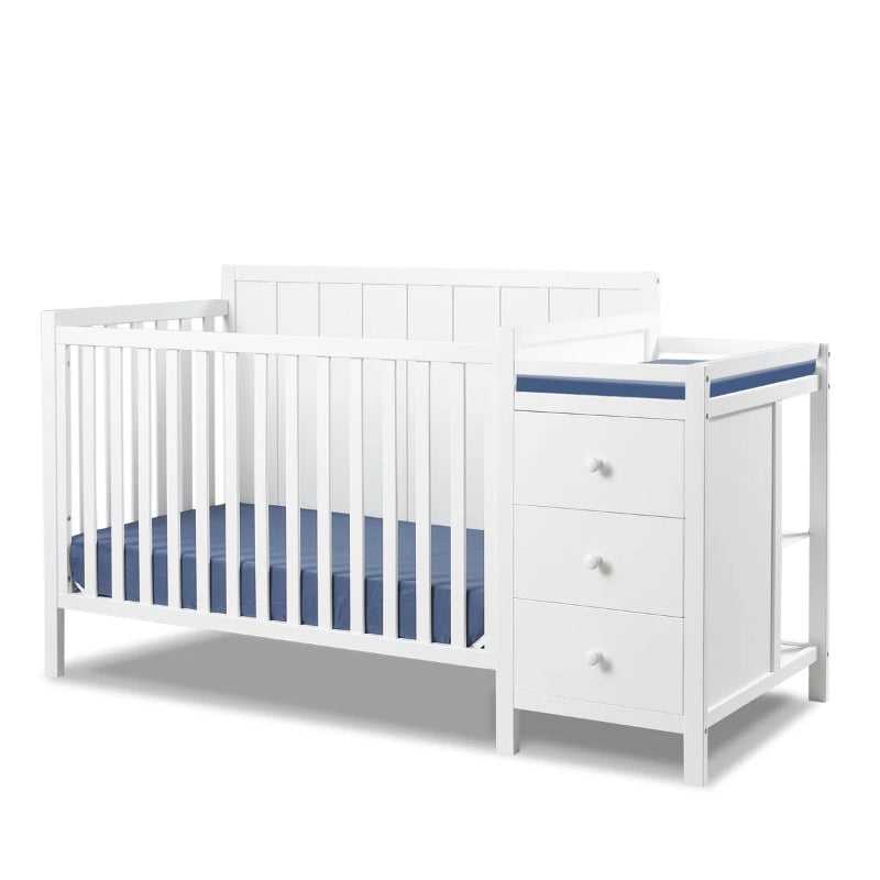 Sorelle Essex 4-in-1 Convertible Crib with Changing Station
