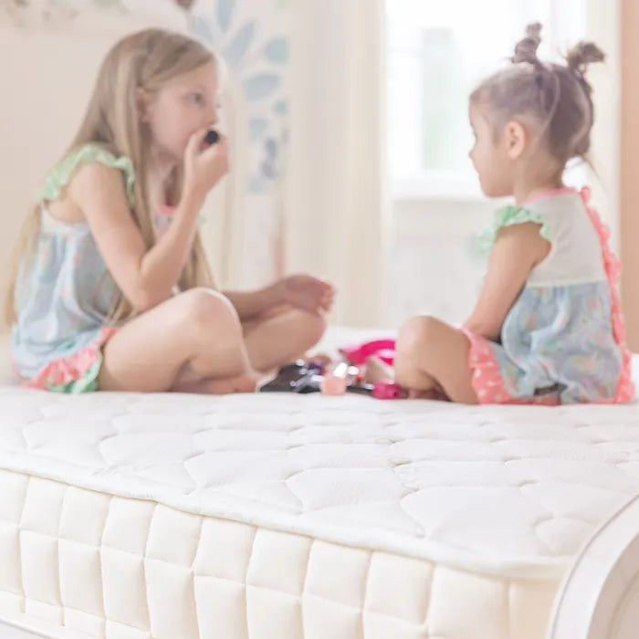 Organic Firm Kids Mattress for Toddlers and Teens with Breathable Coil Support