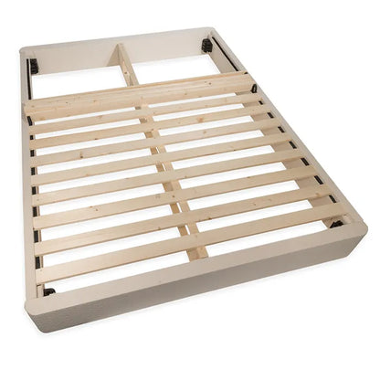 Premium Organic Bed Foundation for Toddlers and Kids with Solid Wood Support