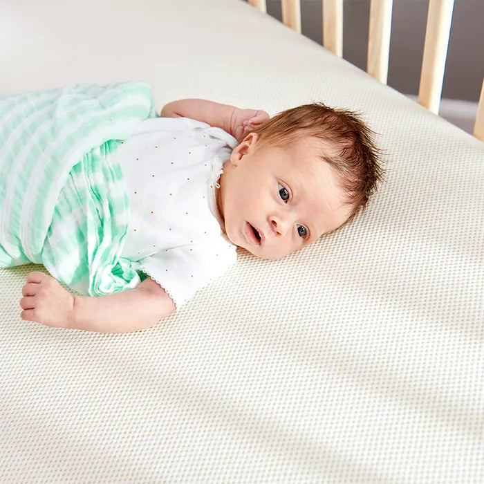 Organic Breathable Dual Firmness Baby Crib Mattress with Washable Waterproof Cover