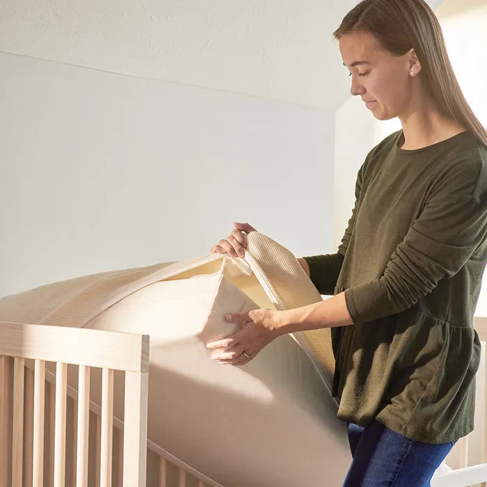 Organic Breathable Crib Mattress Cover for Safer Baby Sleep
