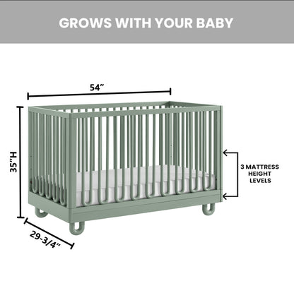 Soho Baby Meridian 3-in-1 Convertible Crib with Arched Slats