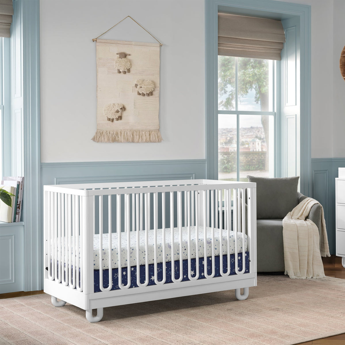 Soho Baby Meridian 3-in-1 Convertible Crib with Arched Slats