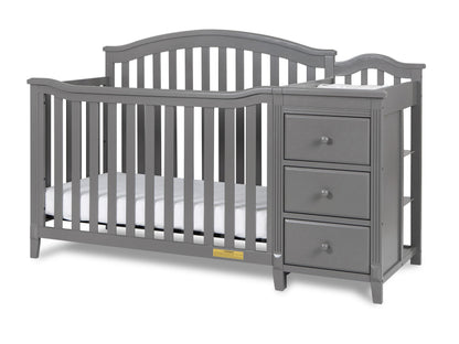 Kali II Nursery 4-in-1 Convertible Crib with Built-In Changer & Storage Drawer