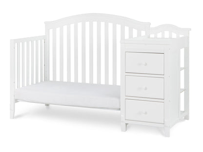Kali II Nursery 4-in-1 Convertible Crib with Built-In Changer & Storage Drawer