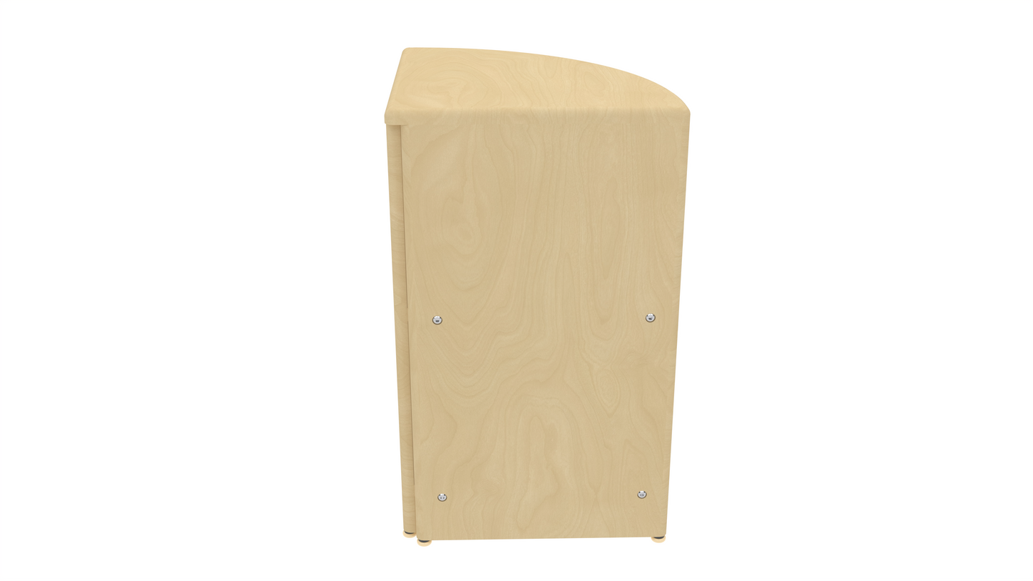 Montessori Classroom Corner Shelf - 24" Tall