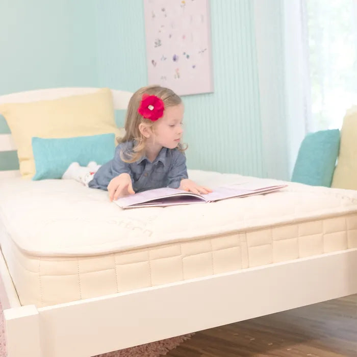 Organic 2-in-1 Waterproof Kids Mattress for First Big Kid Beds