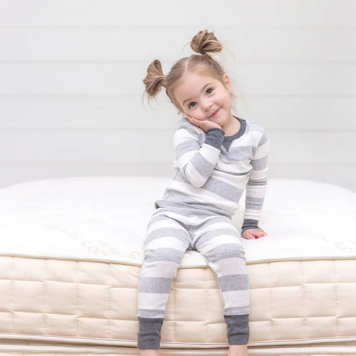 Organic Firm Kids Mattress for Toddlers and Teens with Breathable Coil Support