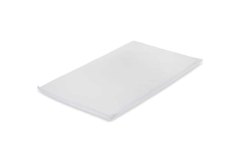White rectangular object on a white background