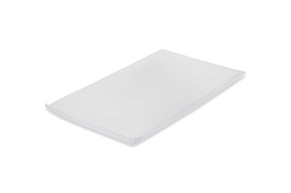 White rectangular object on a white background