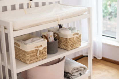 Organic Cotton Waterproof Baby Changing Pad with Safety Straps