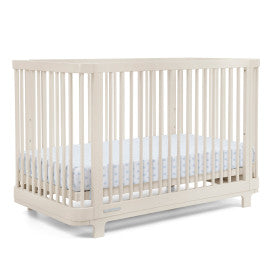 Nest 4 In 1 Convertible Baby Crib with Rounded Design and Adjustable Mattress Height
