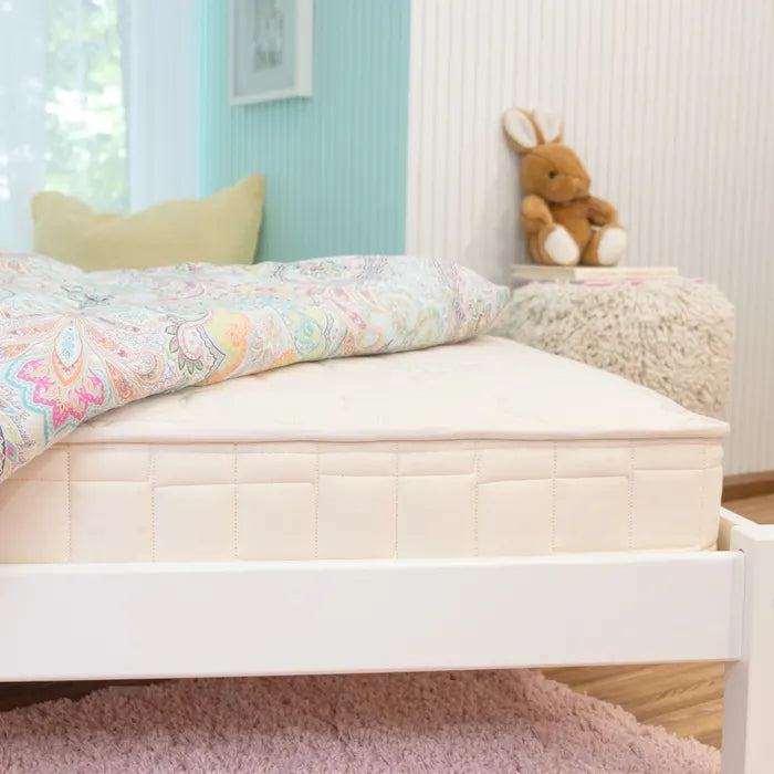 Organic 2-in-1 Waterproof Kids Mattress for First Big Kid Beds
