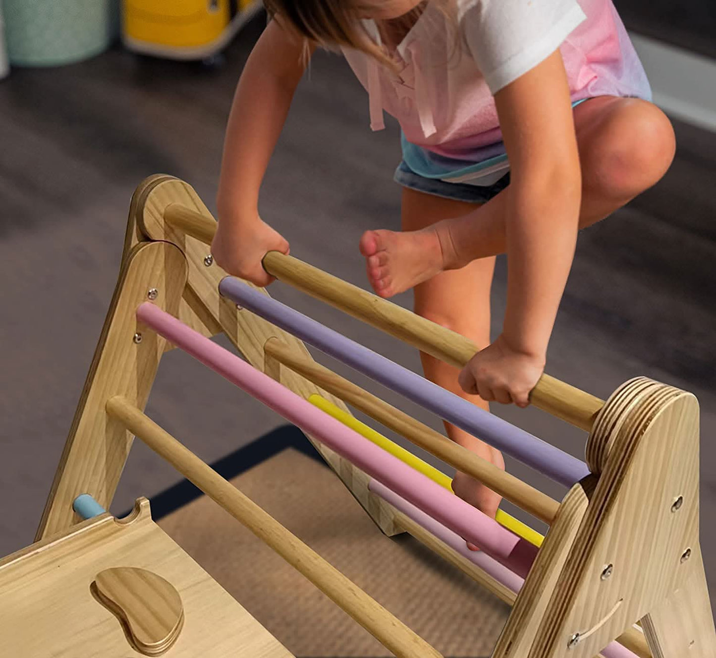 Hazel | Pikler Triangle, Slide & Rocker Set - Natural