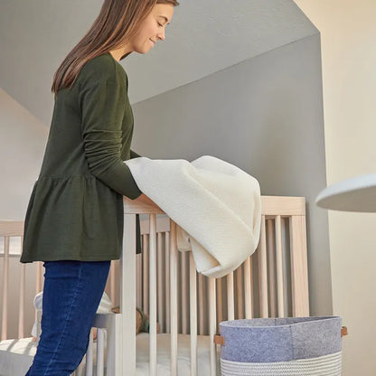 Organic Breathable Dual Firmness Baby Crib Mattress with Washable Waterproof Cover