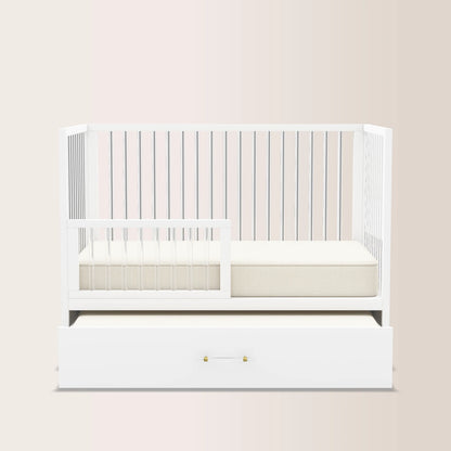 HushCrib 4-in-1 Classic Convertible Baby Crib with Storage Trundle