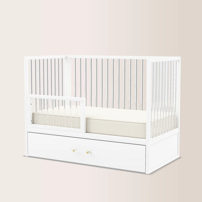HushCrib 4-in-1 Classic Convertible Baby Crib with Storage Trundle