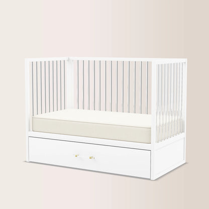 HushCrib 4-in-1 Classic Convertible Baby Crib with Storage Trundle