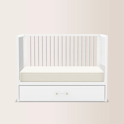 HushCrib 4-in-1 Classic Convertible Baby Crib with Storage Trundle