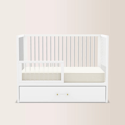 HushCrib 4-in-1 Classic Convertible Baby Crib with Storage Trundle