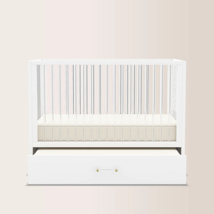 HushCrib 4-in-1 Classic Convertible Baby Crib with Storage Trundle