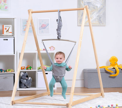 Tulip | Foldable Baby Bouncer - Gray