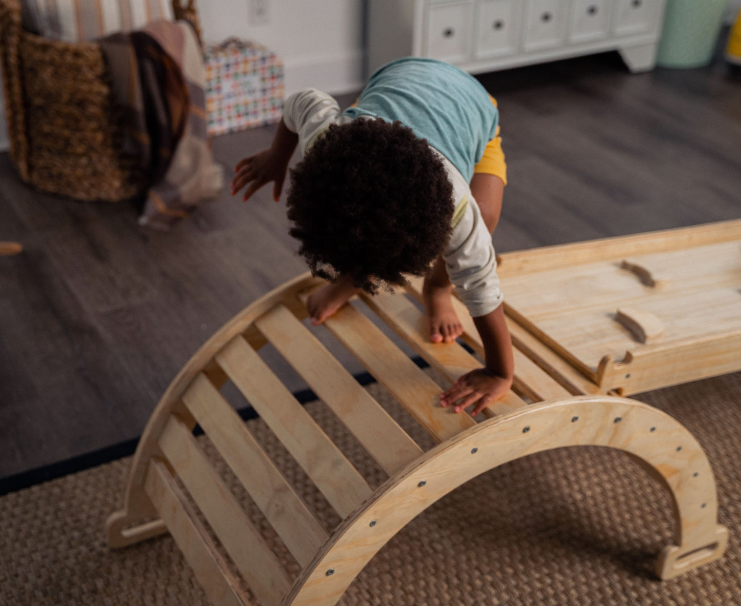 Hazel | Pikler Triangle, Slide & Rocker Set - Natural