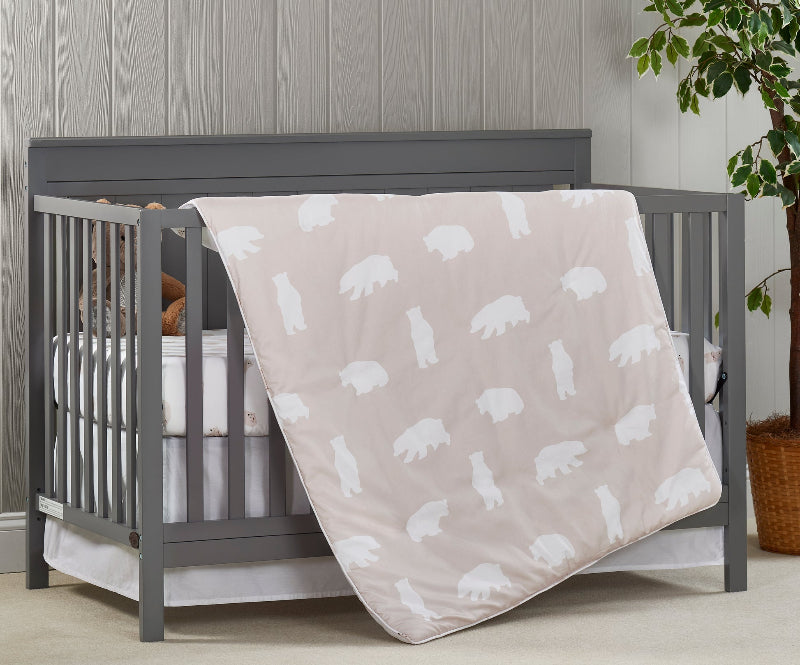 Soho Baby Beary Cute 3 Pc Baby Crib Nursery Bedding Set