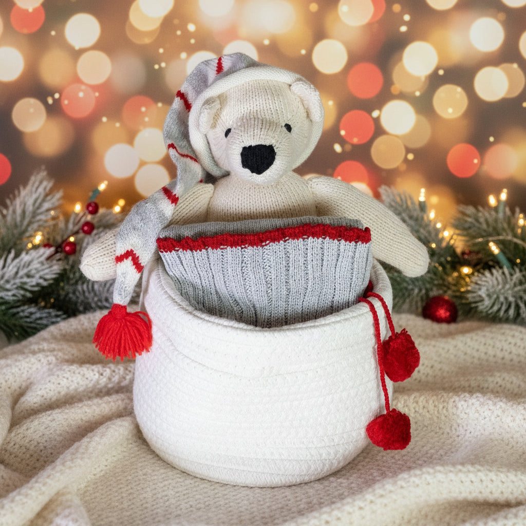 Beary First Christmas Holiday Baby Gift Basket