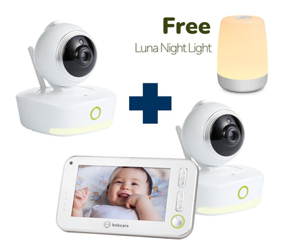 Bebcare Motion Twin Camera Baby Monitor with Free Portable Night Light